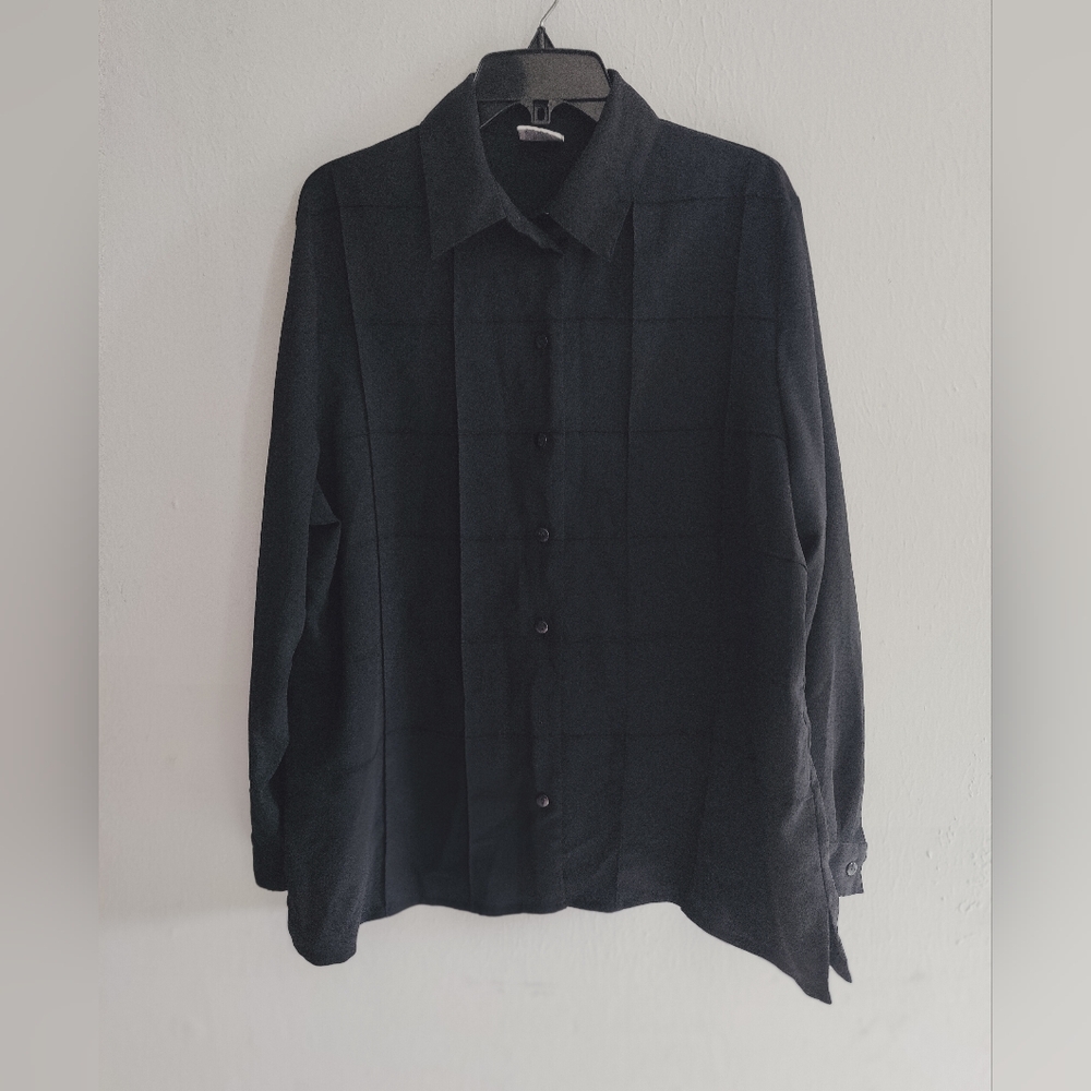 Classic Black Button-Up Shirt